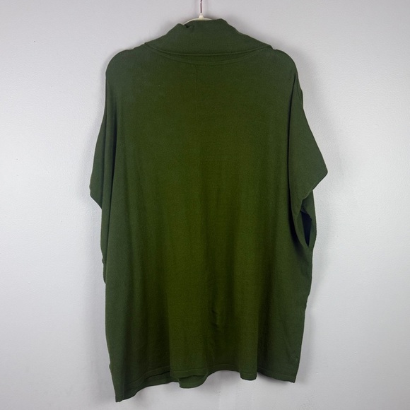 Eloquii Green Elegant Lagenlook Oversized Cowl Neck Sweater Size 14/16 - Picture 7 of 7